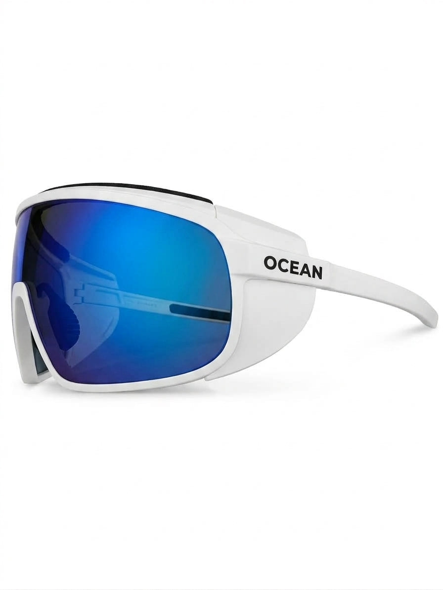 SUMMIT - White frame / Revo Blue lens