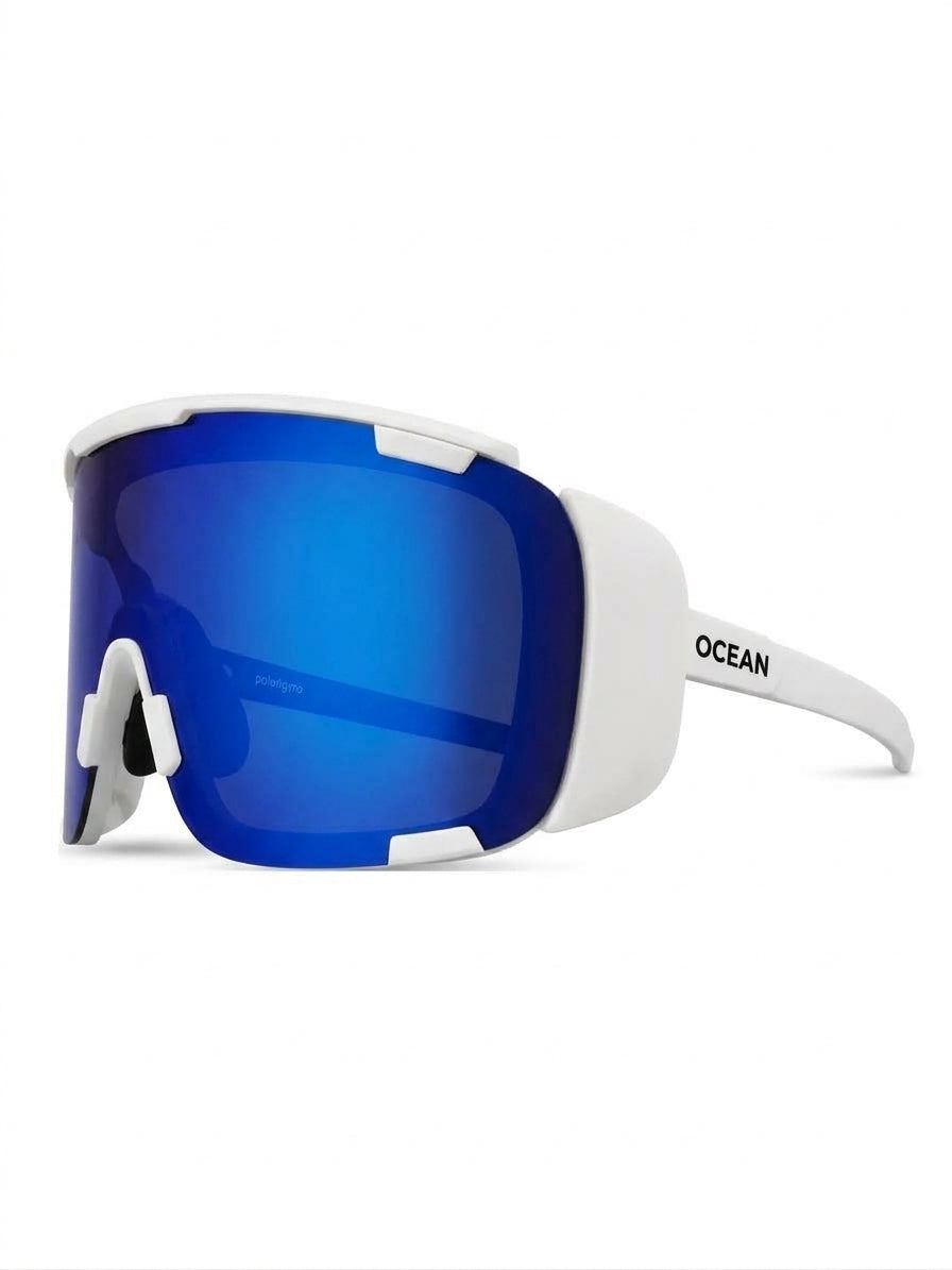 RIDGE - White frame / Revo Blue lens