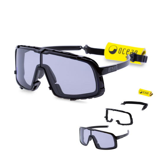 Ocean Leucate floating sunglasses with strap, extra floater and interchangeable lenses