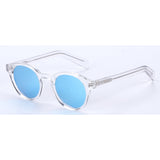 Shiny White frame / Revo Blue lens
