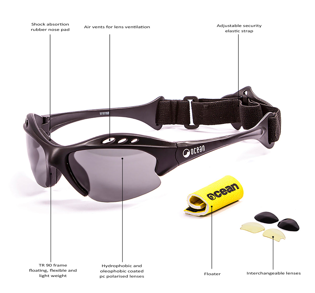MAURICIO - Matte Black frame / Smoke lens