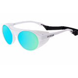 Matte White frame / Revo Blue lens