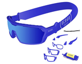 Matte Blue frame / Revo Blue lens / Blue Strap