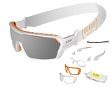 Matte White frame / Revo Grey lens / White Strap