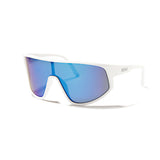 Shiny White frame / Revo Blue lens