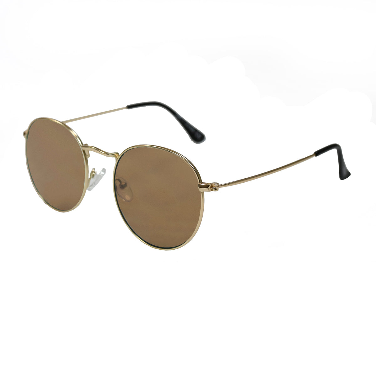 TOKYO - Shiny Gold frame / Brown lens