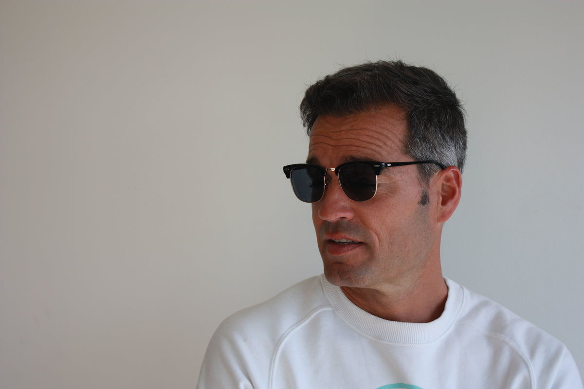 MR. BRATT - Shiny Black frame / Smoke lens