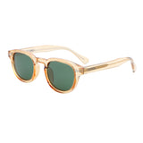 Transparent Champagne frame / Green lens