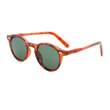 Transparent Brown frame / Green lens