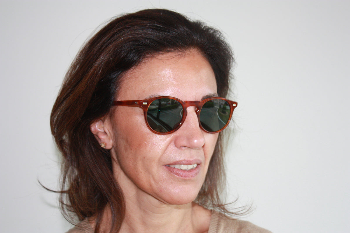 DE NIRO - Transparent Brown frame / Green lens