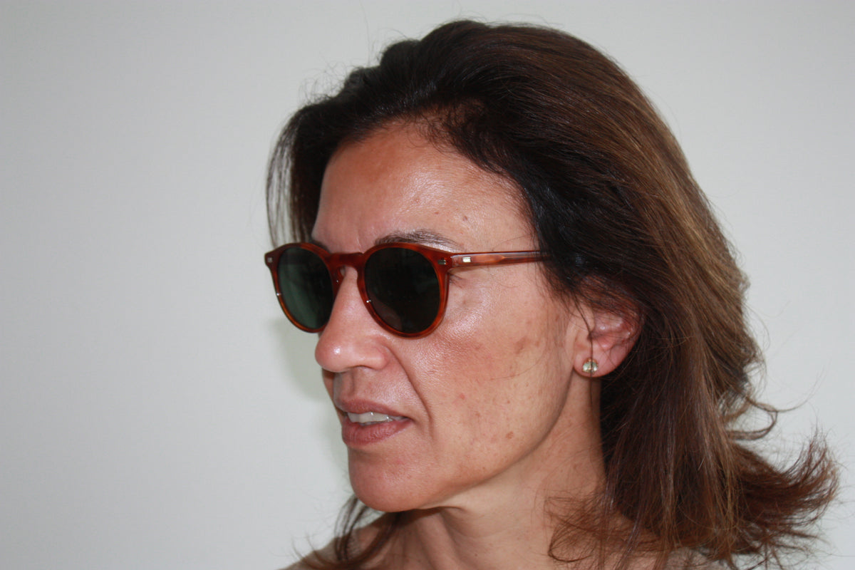 DE NIRO - Transparent Brown frame / Green lens