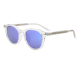 Shiny White frame / Revo Blue lens
