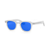 Shiny White frame / Revo Blue lens