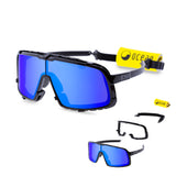 Matte Black frame / Revo Blue lens