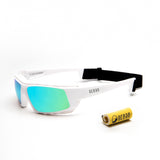 Matte White frame / Revo Blue lens
