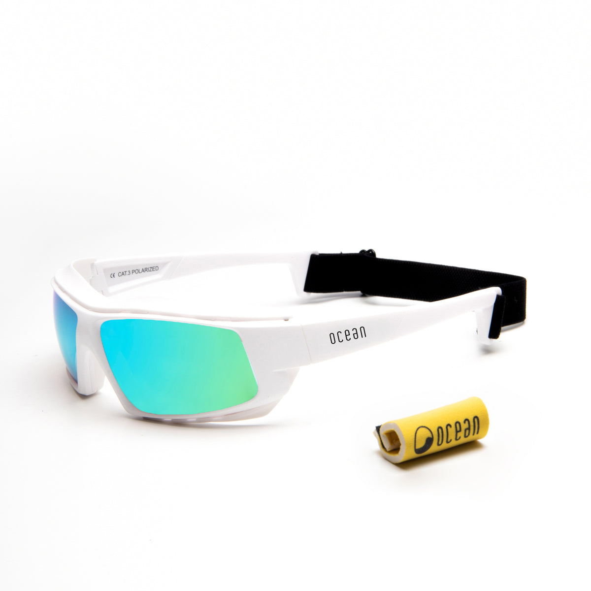 PAROS - Matte White frame / Revo Blue lens