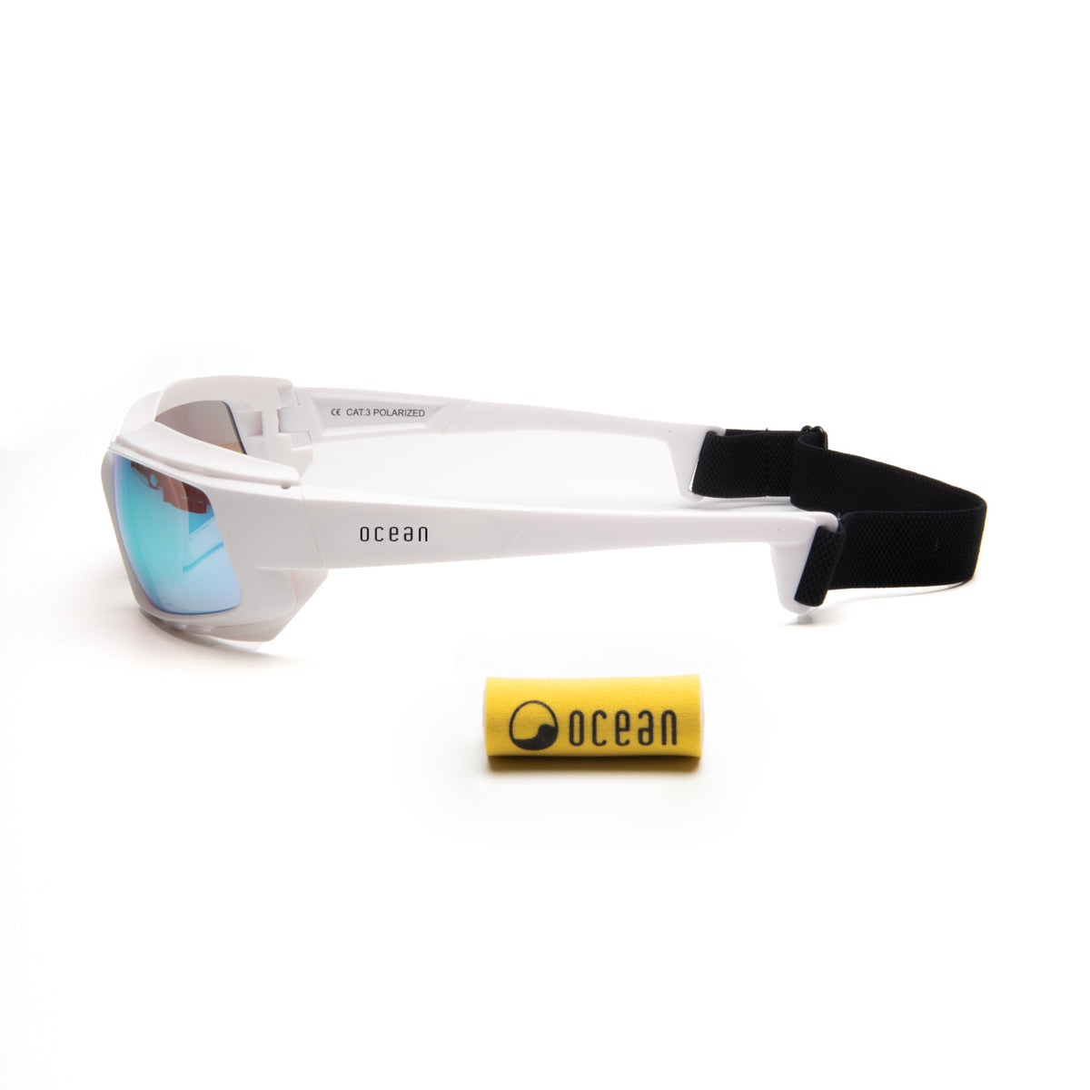 PAROS - Matte White frame / Revo Blue lens